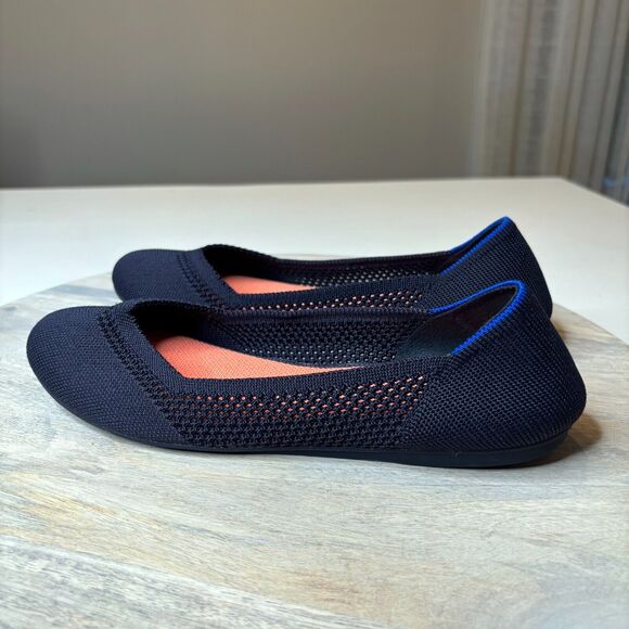 Rothy’s‎ Women's Navy Blue Honeycomb Luxury Ballet Flats US Size 8 - Picture 4 of 8